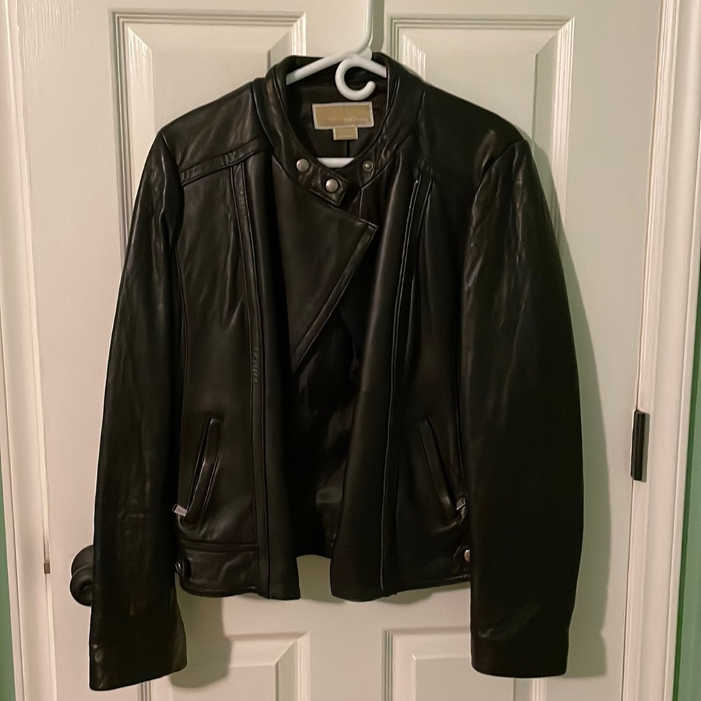 Michael Koran Black Leather Jacket